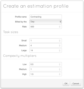 Estimator Screenshot